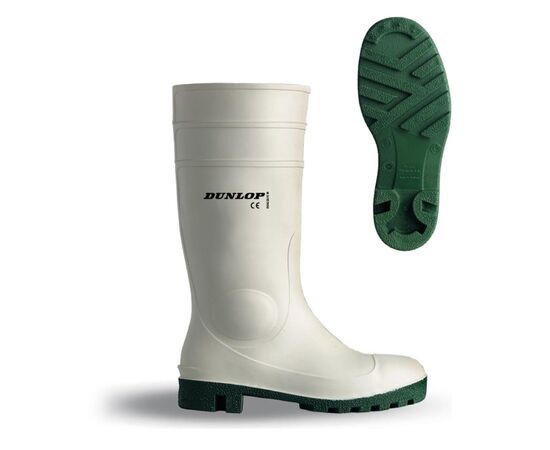 Rubber boots Dunlop S40 white with PVC protection size.44