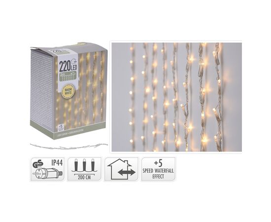 Christmas garland led curtain light 220led