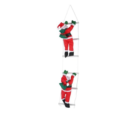 Christmas decoration Santa Claus on the stairs 40 cm