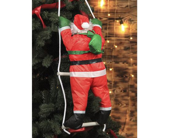 Christmas decoration Santa Claus on the stairs 90 cm