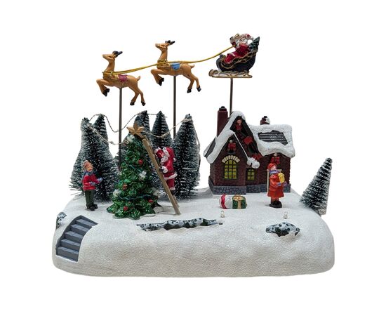 Christmas decoration House 26.5x16x23 202404GU236