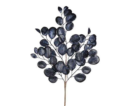 Christmas decoration stem RND LEAF STEM BLU 68.5cm