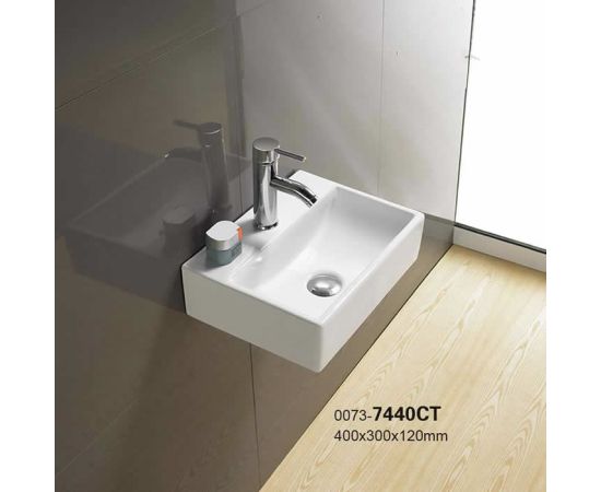 Washbasin Pate 7440CT Glossy white