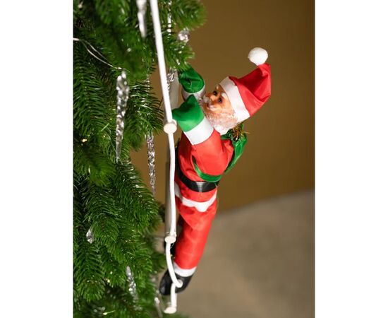 Christmas decoration Santa Claus on the stairs 25 cm