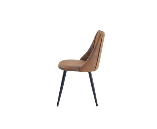 Chair suede SMEG SUEDE BROWN Brown 50.5x54.5x82.5 cm