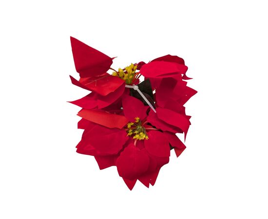 Decoration New Year poinsettia 202404GU323 45 cm