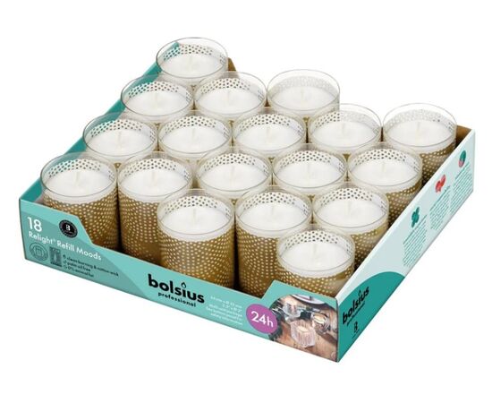 Candle in glass Matrix Bolsius 18 pcs