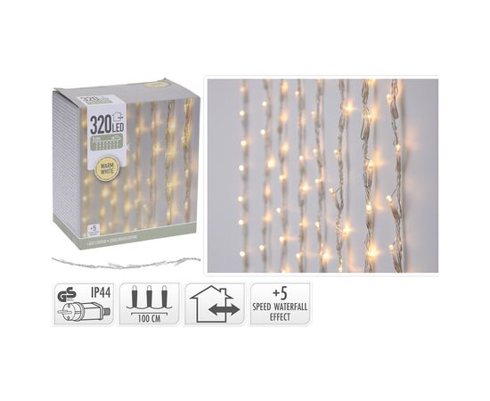 Christmas garland led curtain light 320led