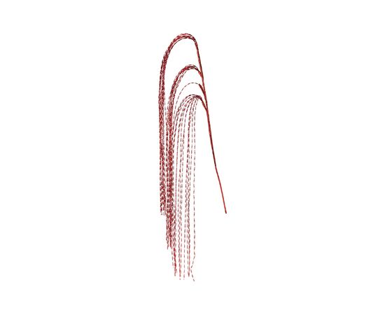 Christmas decoration branch spiral 120 cm red