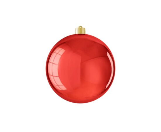 Christmas toy ball unbreakable red 20 cm