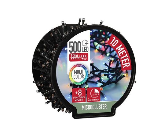 Christmas garland micro cluster 500l multi spool