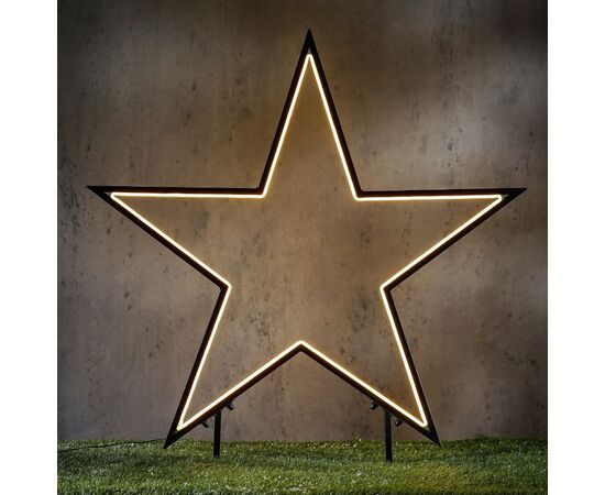 Decoration star with lights IP44 160x73 cm