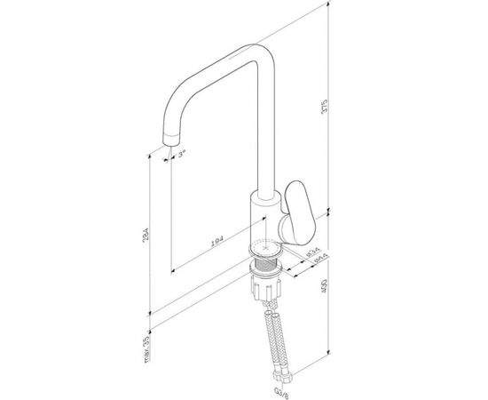 Kitchen faucet AM.PM Like F8006011