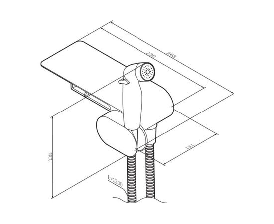 Faucet with hygienic shower AM.PM Like F0202622