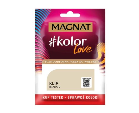 Краска-тест интерьерная Magnat Kolor Love 25 мл KL19 бежевая