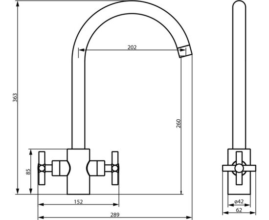 Kitchen faucet Damixa Neo Classic 240000000