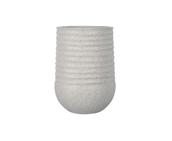 Керамический горшок Mega Collections Titan Heron Egg Vase Rib Beige D53H70