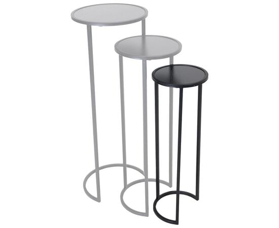 Подставка для цветочного горшка Mega Collections Eton Plantstand Round Black D23H67