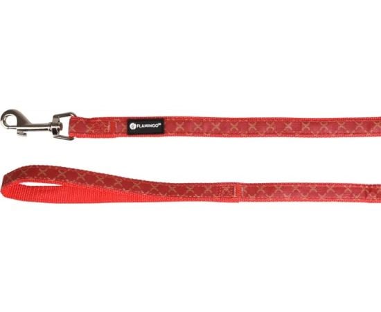 Dog Leash Flamingo 120 cm 20 mm red