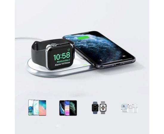 Зарядка беспроводная для Apple Phone and Watch Choetec T317