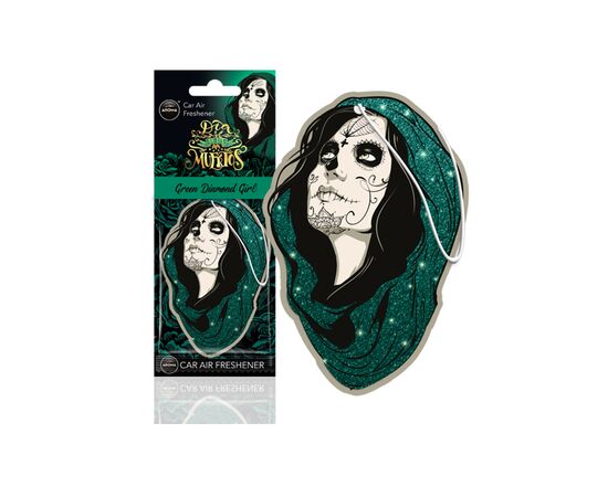 Ароматизатор Aroma Car Dia De Los Muertos Cellulosa Green Diamond Girl