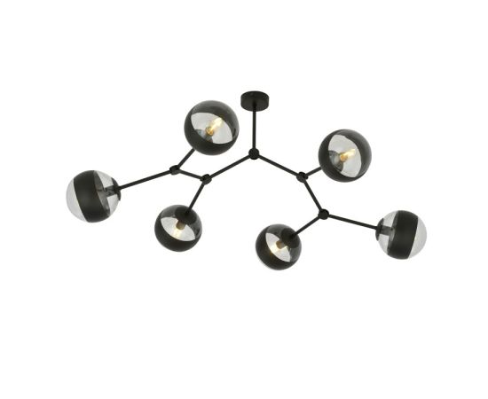 Chandelier EMIBIG SPACE 6 E14 6x MAX 40W black stripe