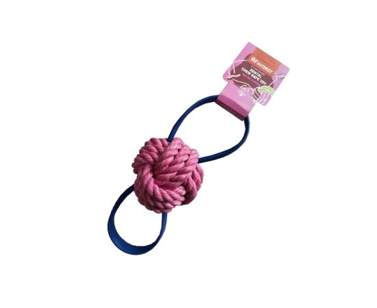 Toy rope with handles PET INTEREST with bacon flavor 10cm