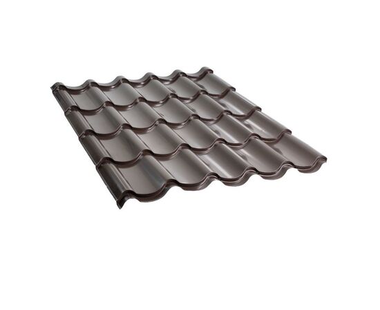 Metal tile 0.45x1180x2000 mm 2.36 m² dark chocolate