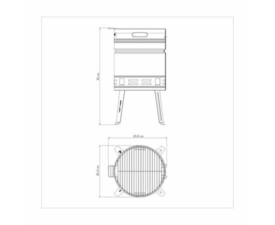 Charcoal grill Tramontina TCP 400