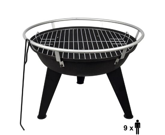 Grill fireplace with poker BoyScout 61248 64х58 cm