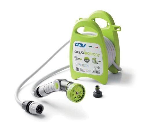 Reel with hose and accessories GF Aquabalcony GF80265852 10 m lime