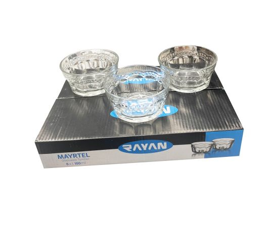 Set of glass bowls MAYRTEL R.A.Y.A.N RYG2074 6pcs 225ml