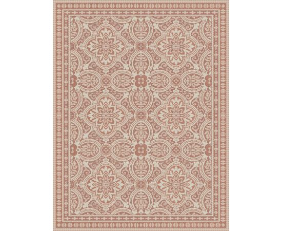 Carpet DCcarpets Terazza 21193 Ivory/Silver/Coral 80x150 cm.