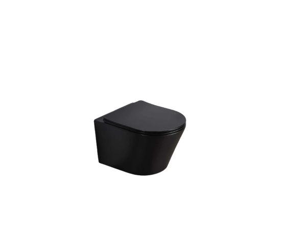 Wall hung toilet Pate B2330MB Rimless Matt black