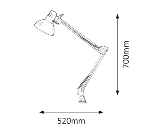 Desk lamp Rabalux Arno 4214 E27 1x MAX 60W