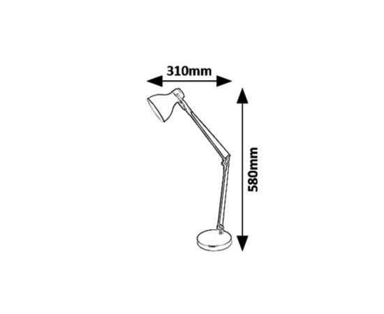 Table lamp Rabalux Carter 6408 E14 1X MAX 11W