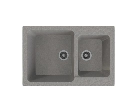 Kitchen sink dark gray marble Gammastone G-13