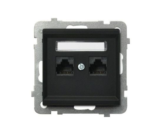 Computer socket CAT 5E Ospel Sonata GPK-2R/K/m/33 2 sectional black