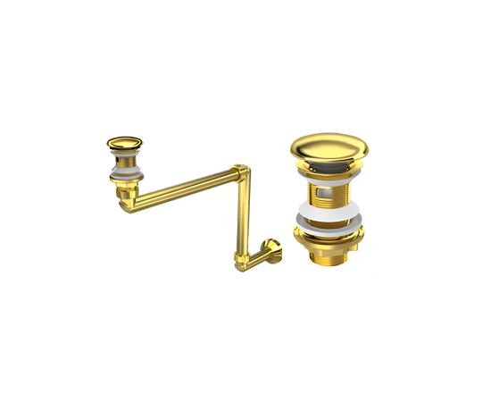 Siphon with decorative pipes IZYAPI 22 0014 POP-UP Gold