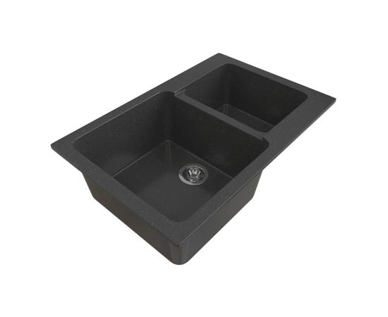 Kitchen sink black marble Gammastone GS-15