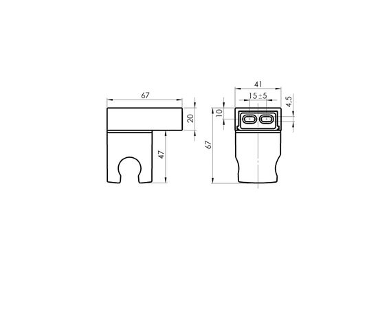 Держатель для душевой лейки черний Rubineta 623024B Spark