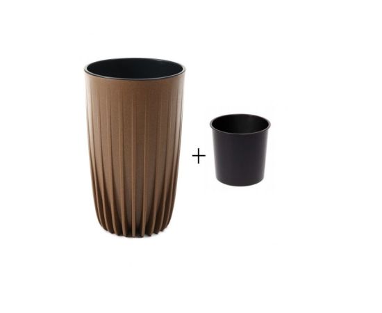 Flower pot Lamela MIRA 300 ECO 12,5l brown