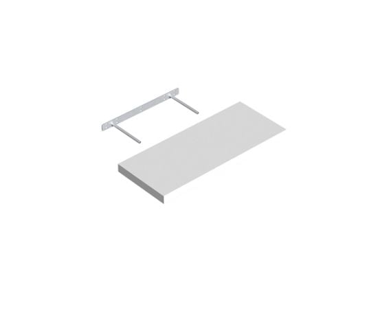 Shelf with hidden fastening white Domax VELANO 65080 595x235 mm