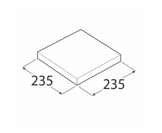 Shelf with hidden fastening Domax FS 24/24 235x235