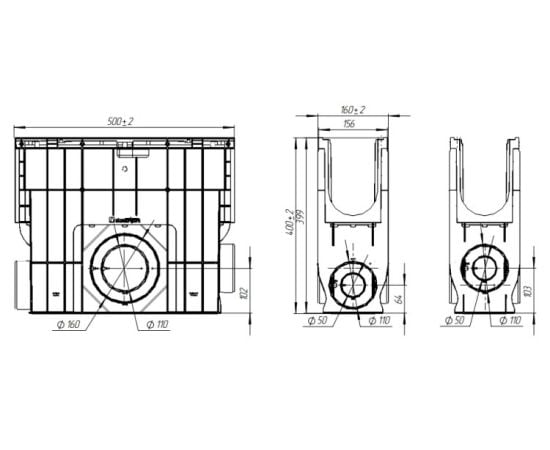 Пескоуловитель Standartpark PolyMax Basic ПУ–10.16.40-ПП 8080-М