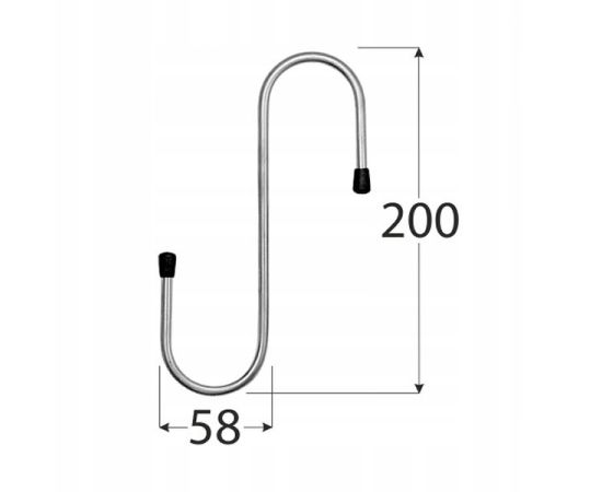 Крюк Domax HDS200 200x58 мм
