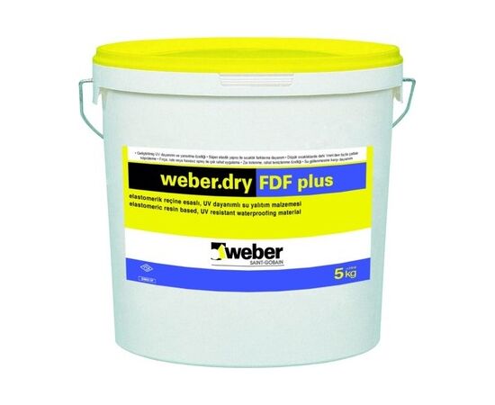 ჰიდროსაიზოლაციო კაუჩუკის ხსნარი Weber.dry fdf plus 5 კგ