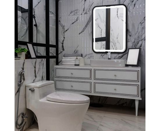 სარკე Silver Mirrors Malta-Loft ,600x800 მმ,სენსორული