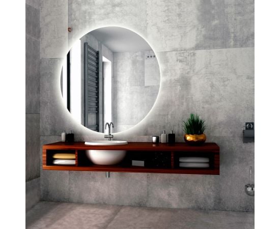 Mirror with backlit Silver Mirrors Savana 100 cm