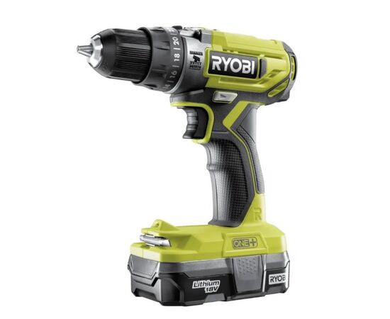 Дрель-шуруповерт ударный аккумуляторный Ryobi ONE+ R18PD2-220S 18V